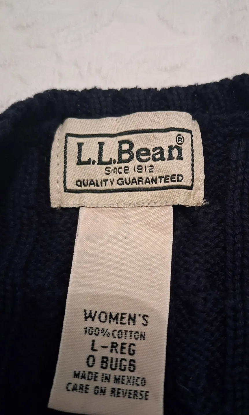 Robe pull en maille torsadée L.L.Bean – L.L.Bean – taille Taille unique 2
