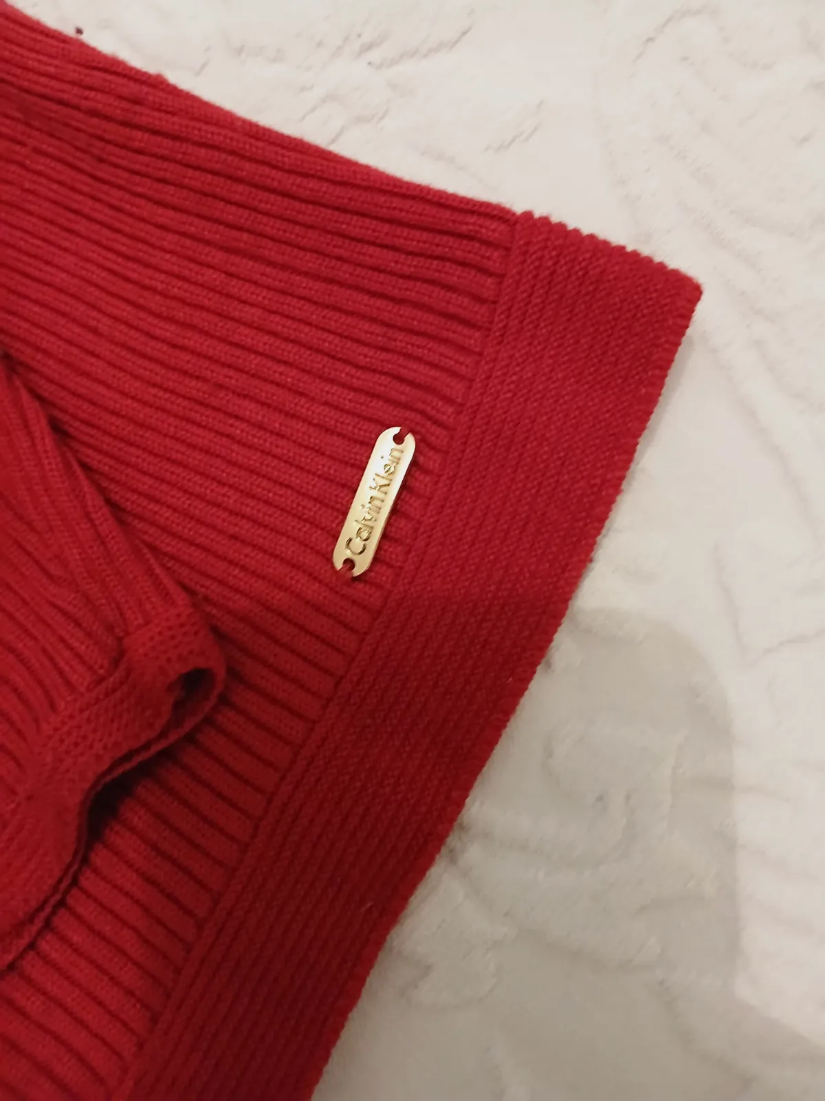 Gilet zippé rouge Calvin Klein – Calvin Klein – taille M 4