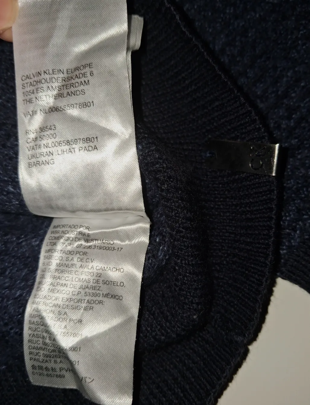 Pull col montant zippé Calvin Klein – Calvin Klein – taille XL 7