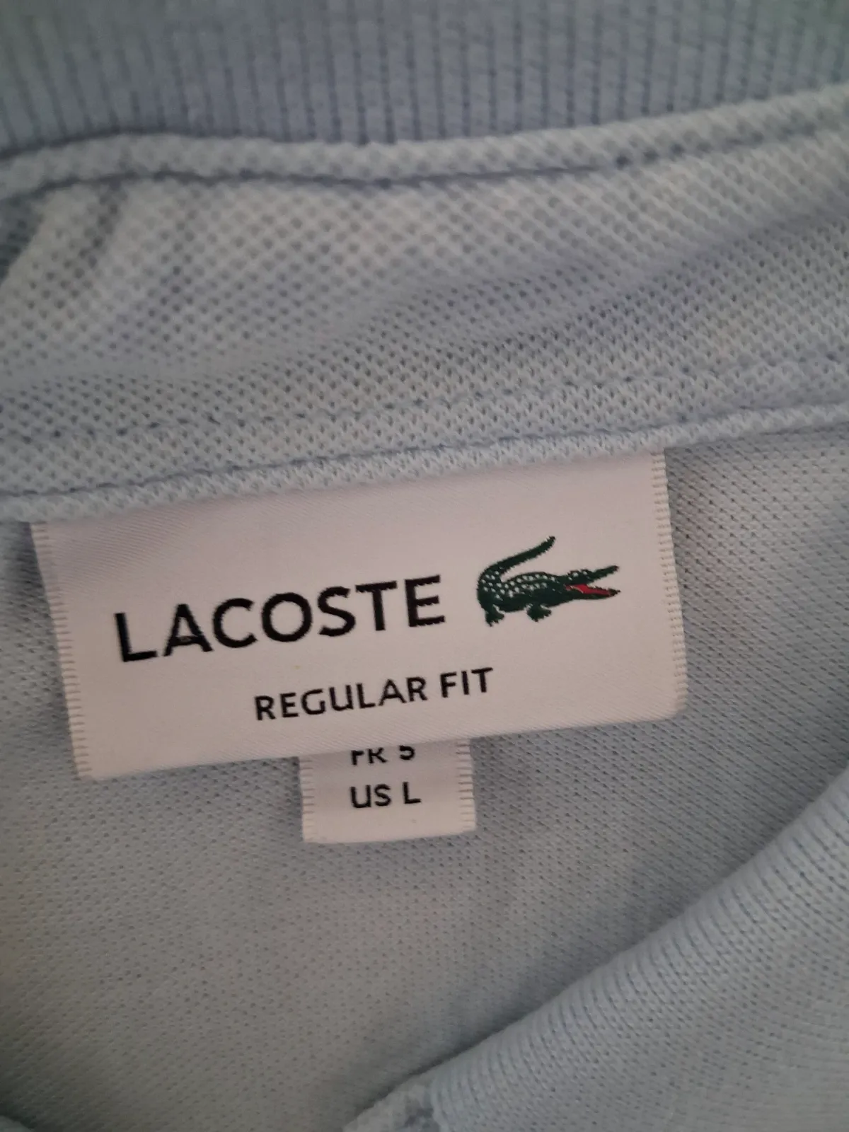 Polo Lacoste Regular Fit Bleu Ciel – Lacoste – taille S 3