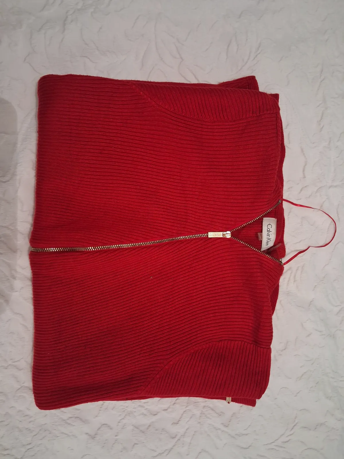 Gilet zippé rouge Calvin Klein – Calvin Klein – taille S 3