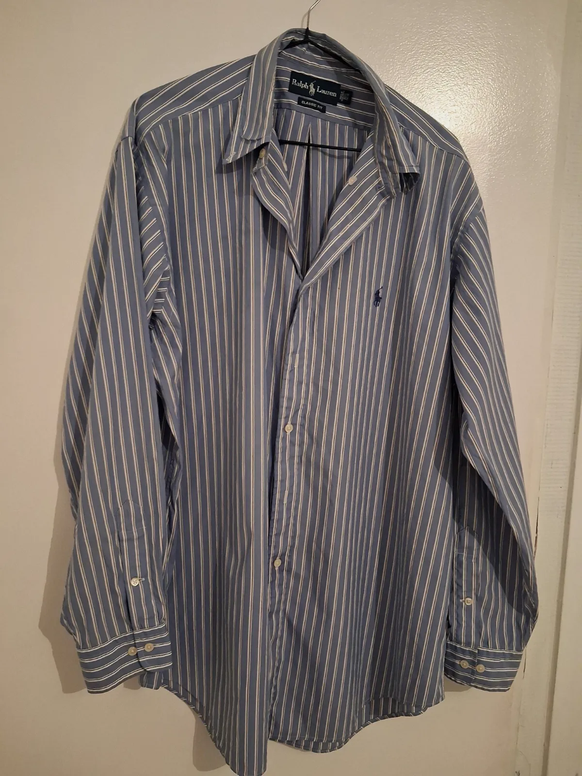 Chemise à rayures Ralph Lauren bleu – Ralph Lauren – taille S 3