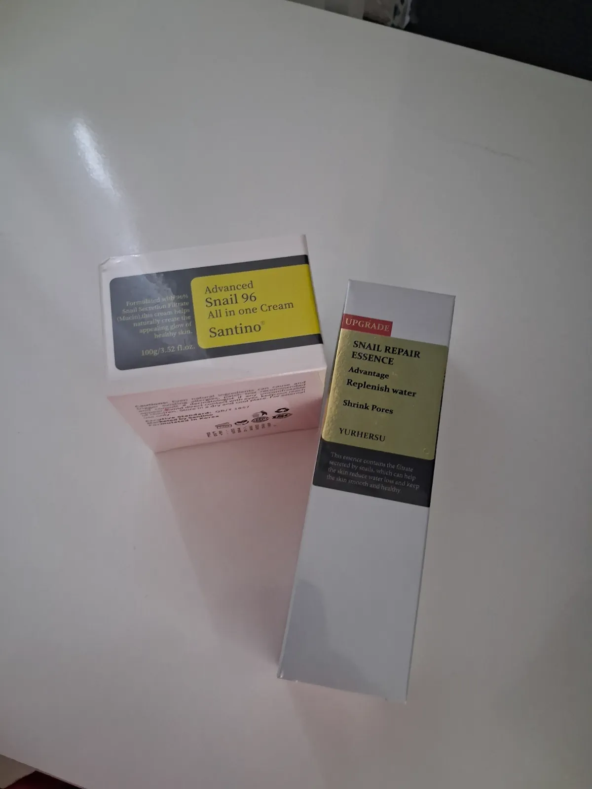 Lot soins visage crème et essence bave d'escargot – Santino 2