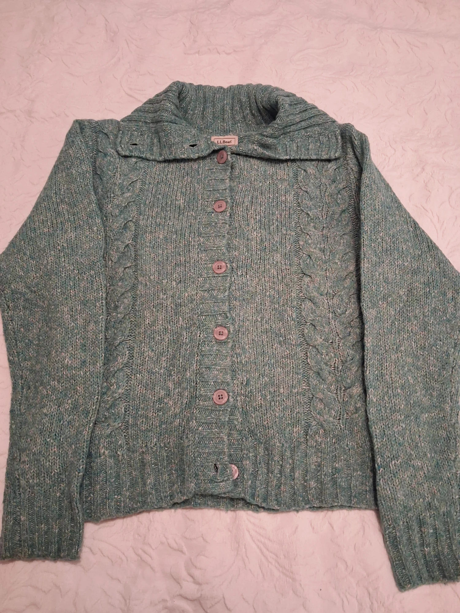 Gilet en maille torsadée L.L.Bean