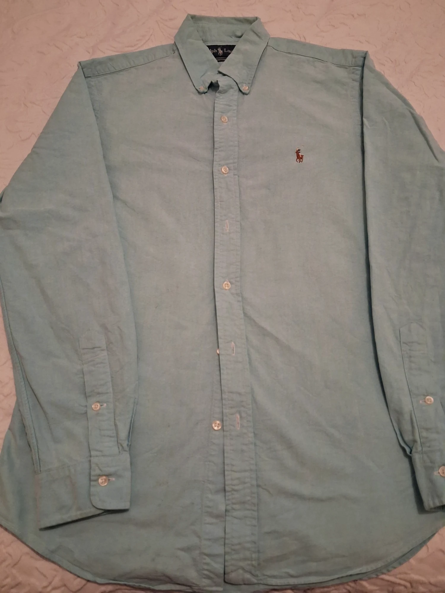 Chemise Ralph Lauren Custom Fit Vert d'Eau