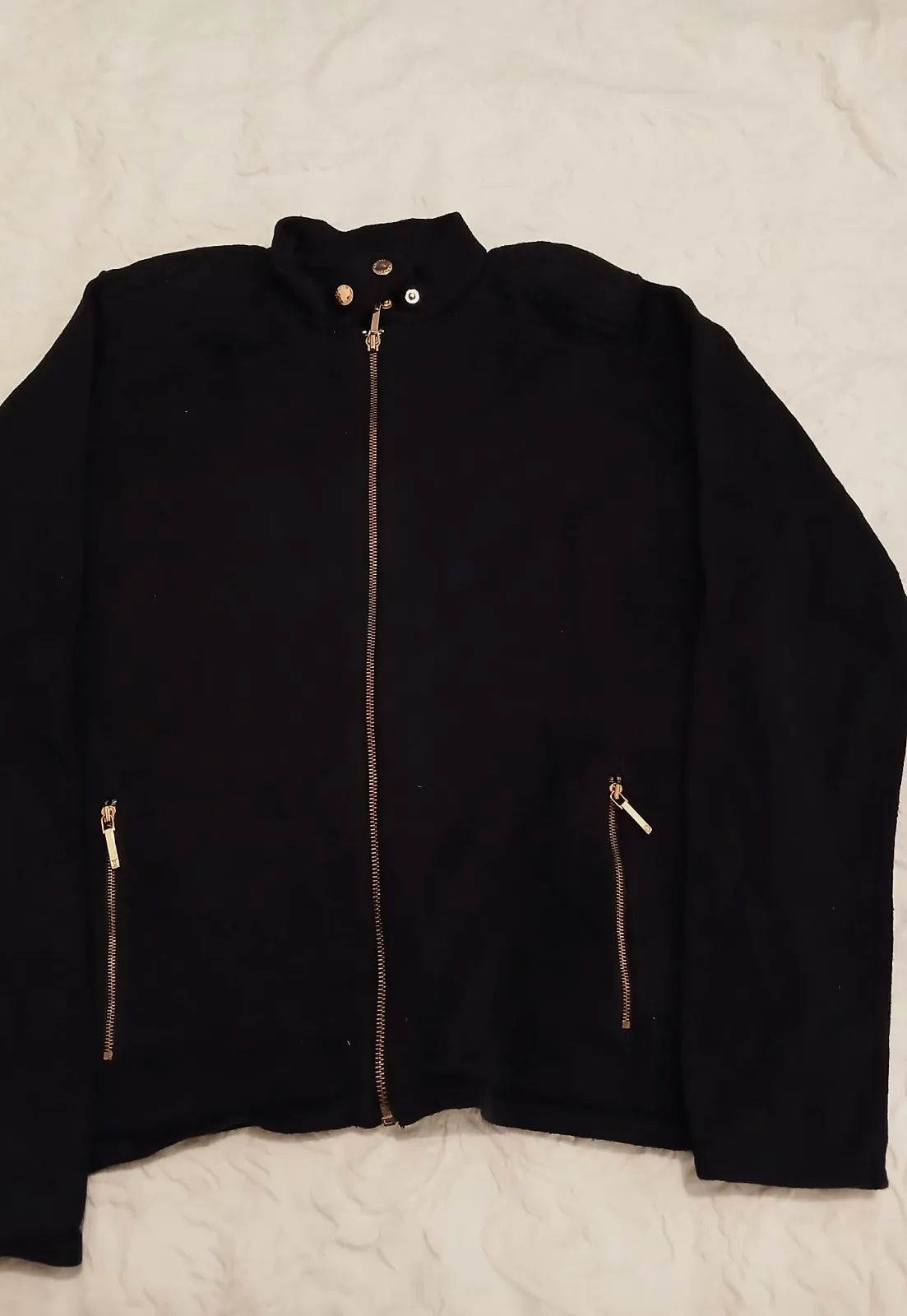Veste zippée noire à détails dorés – L.L.Bean – taille S 3