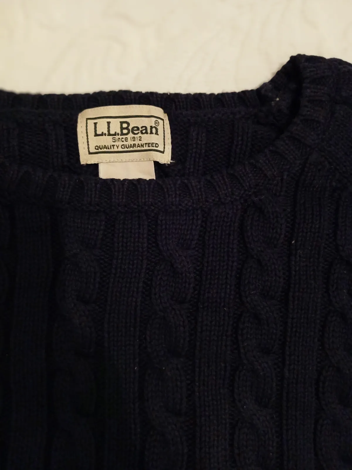 Pull à torsades bleu marine L.L.Bean – L.L.Bean – taille L 3