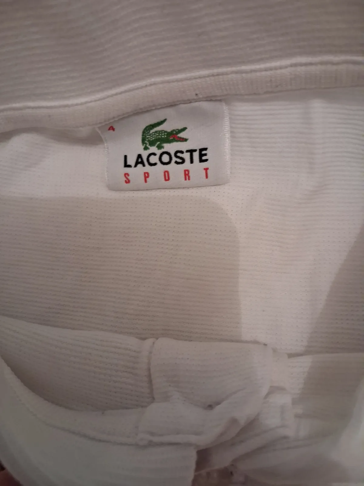 Polo blanc à manches courtes Lacoste – Lacoste – taille L 3
