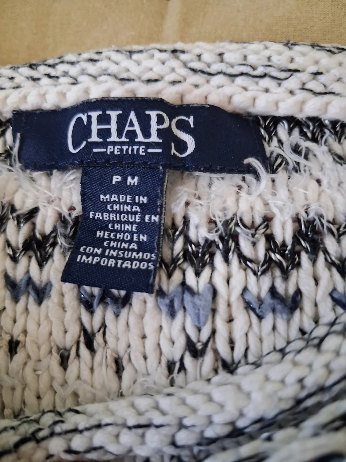 Pull en maille rayé Chaps – Chaps – taille S 2