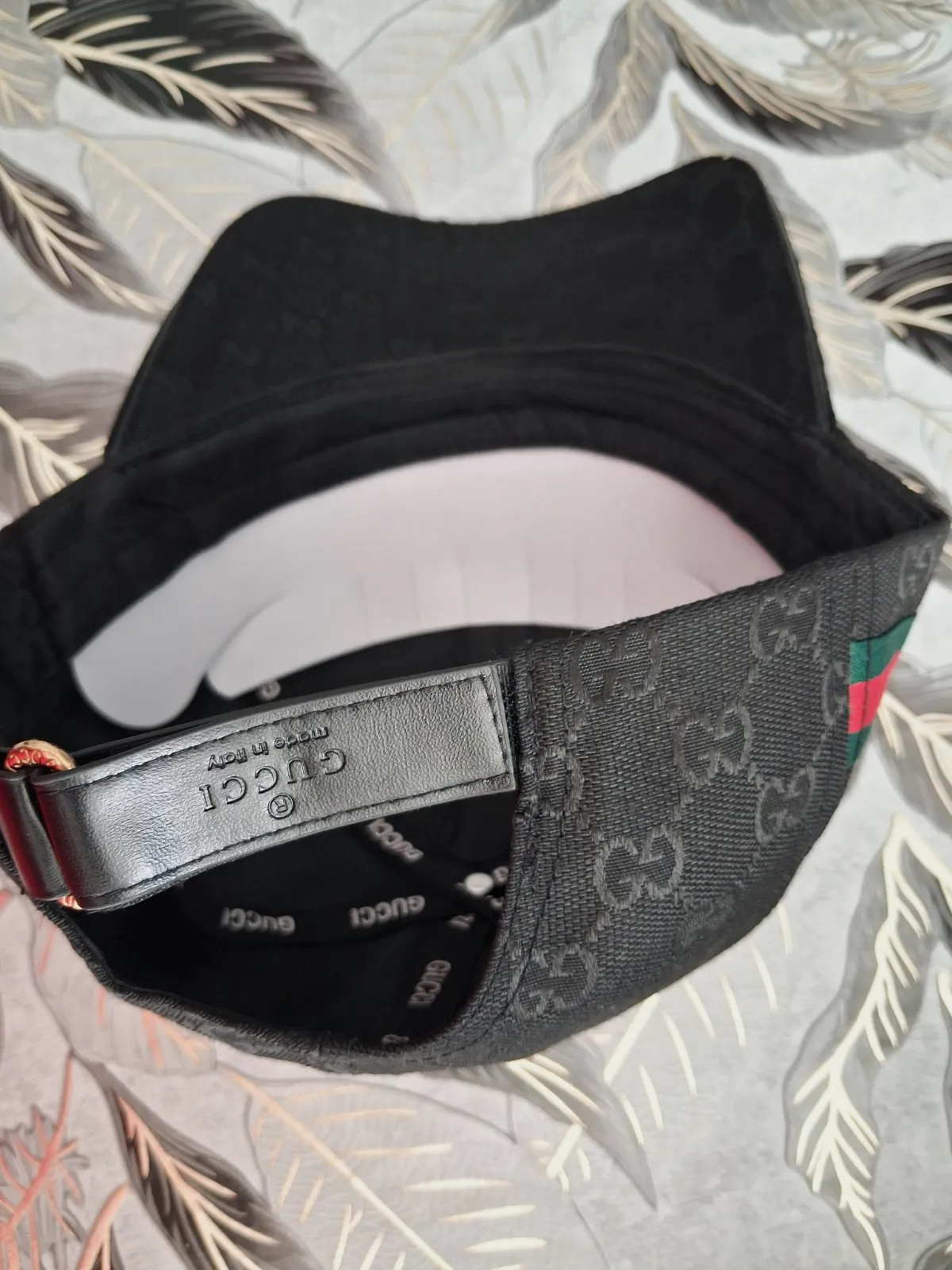 Casquette noire imprimé GG monogramme – Gucci – taille Taille unique 3