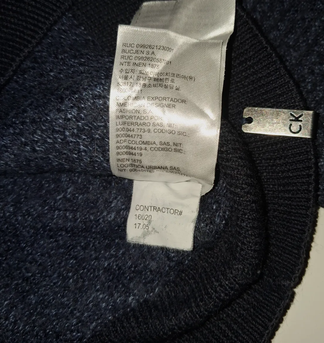 Pull col montant zippé Calvin Klein – Calvin Klein – taille XL 4