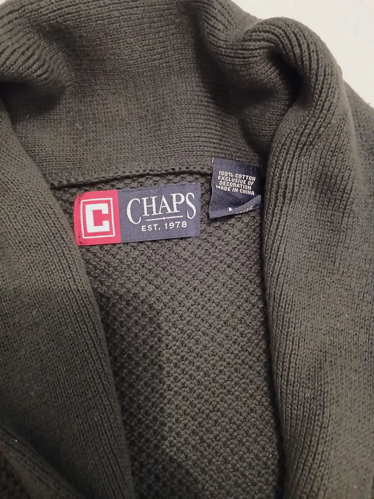 Gilet cardigan en maille Chaps – Chaps – taille L 3