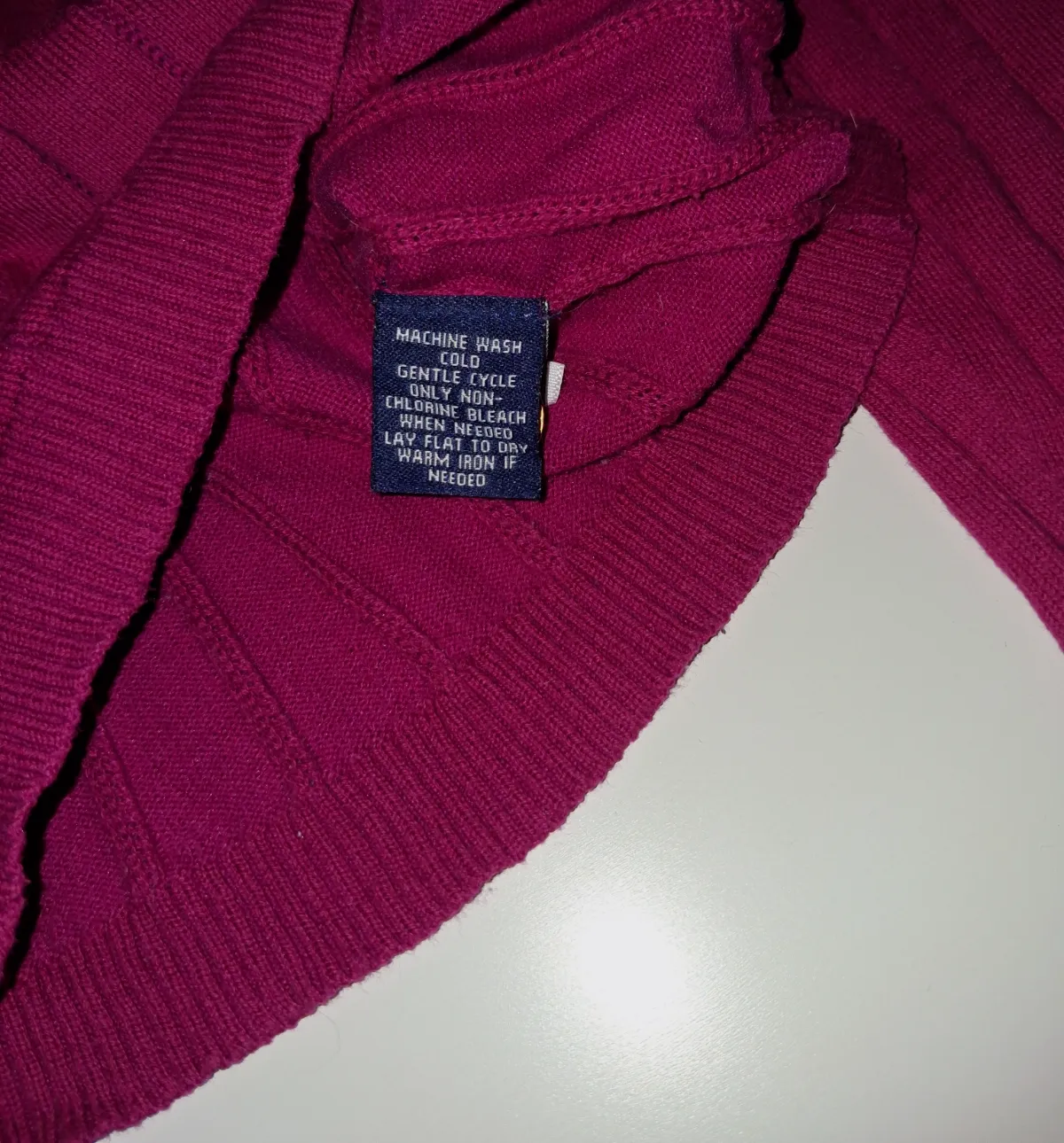 Gilet cardigan rose fuchsia Chaps taille L – Chaps – taille L 3