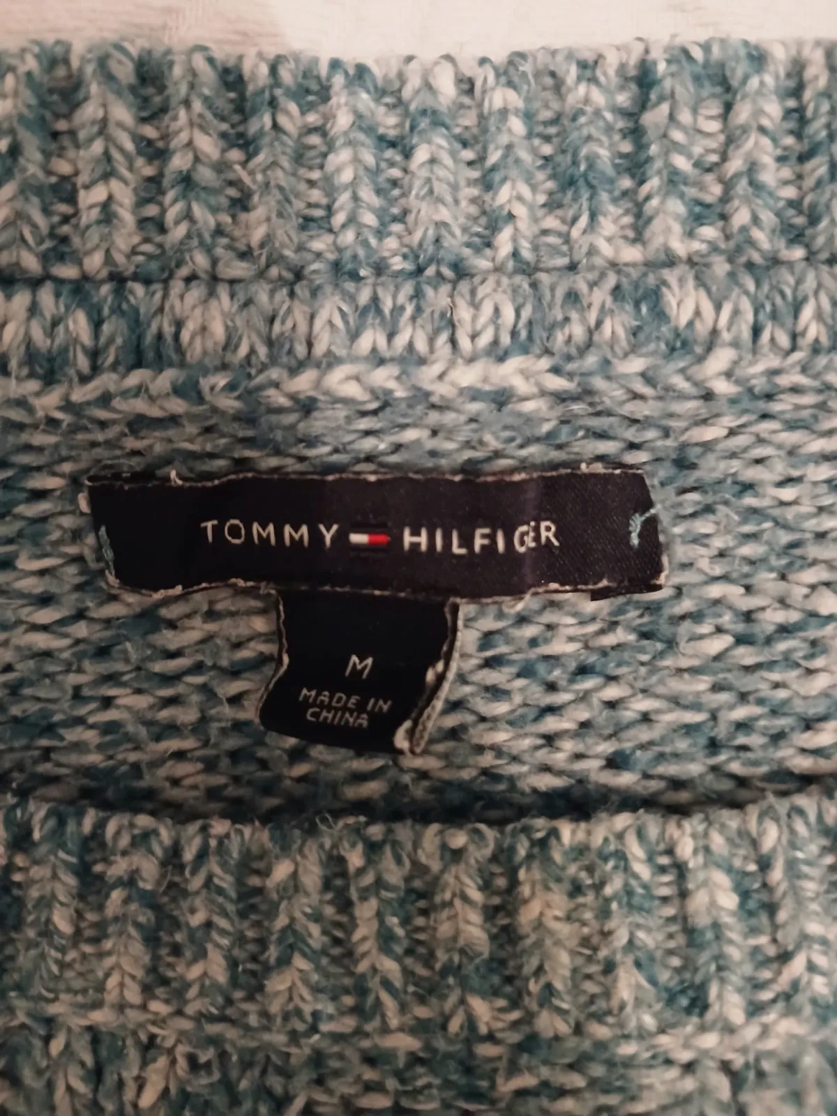Pull à torsades bleu Tommy Hilfiger taille M authentique 100% – Tommy Hilfiger – taille M 5