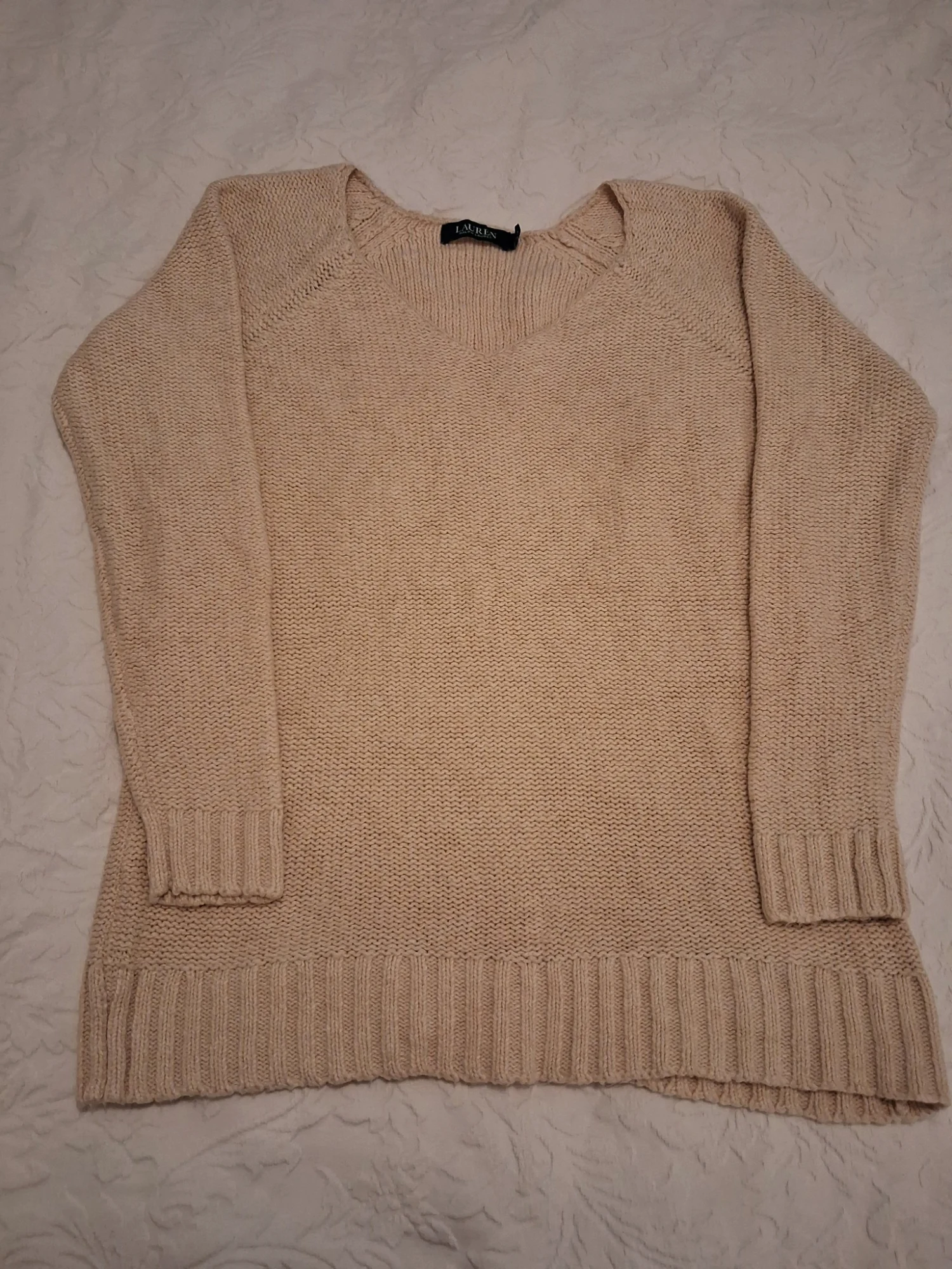 Pull en maille beige Lauren Ralph Lauren