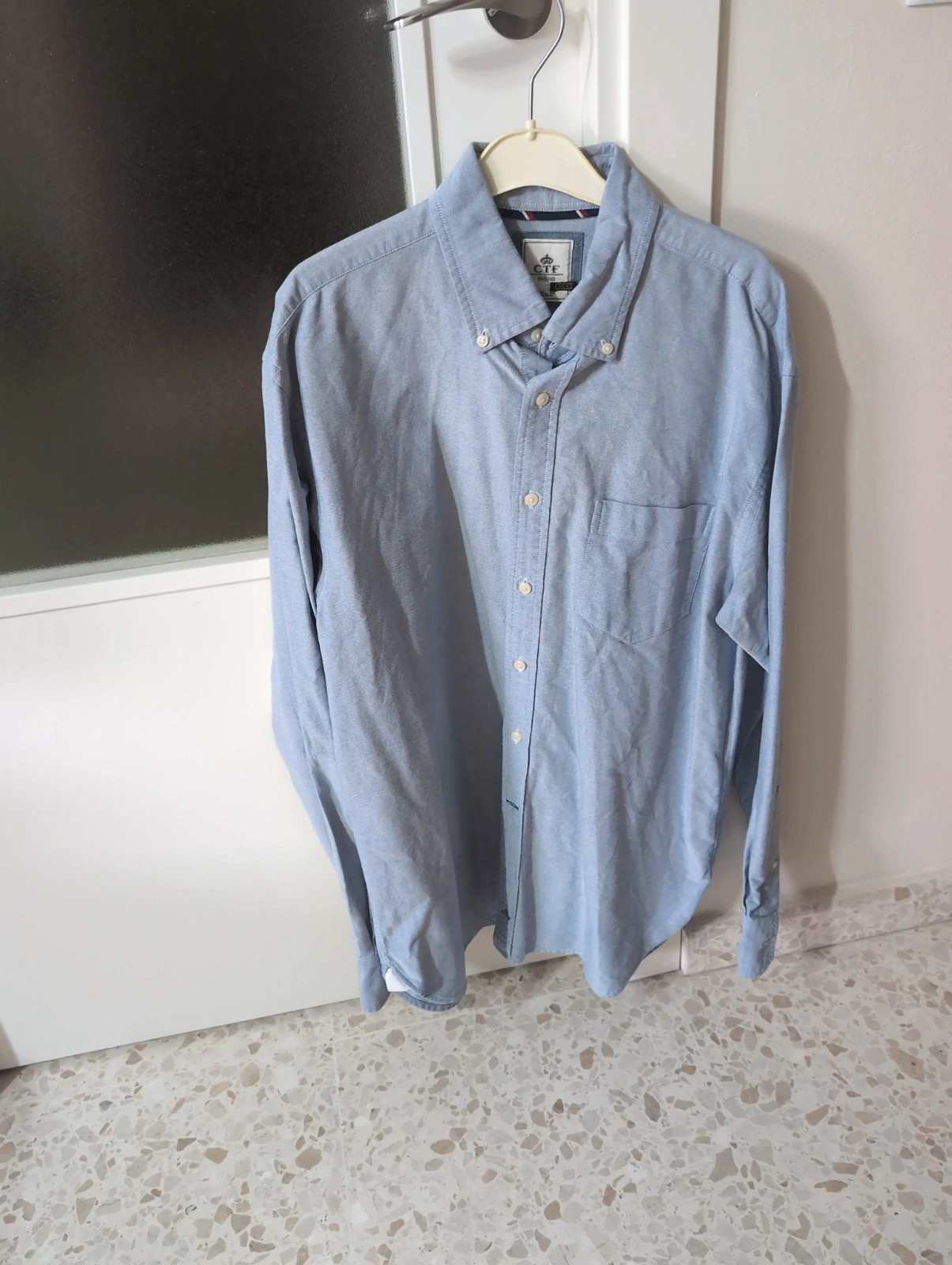 Blusa hombre azul claro talla L