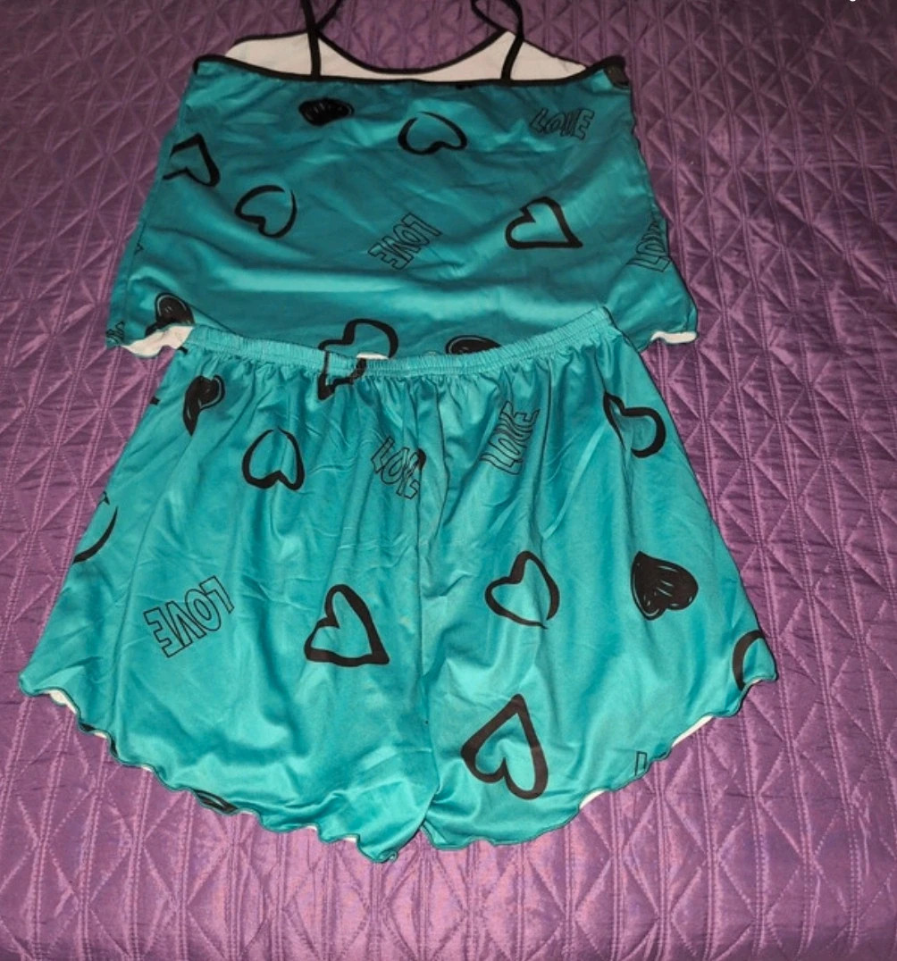 Pijama mujer verde -turquesa talla XL – Local – taille XL 2