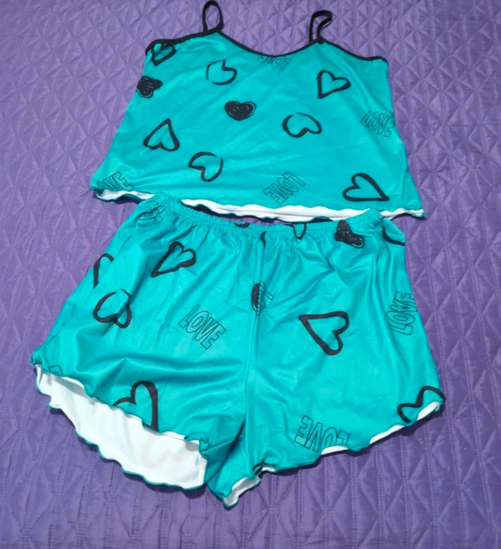 Pijama mujer verde -turquesa talla XL – Local – taille XL