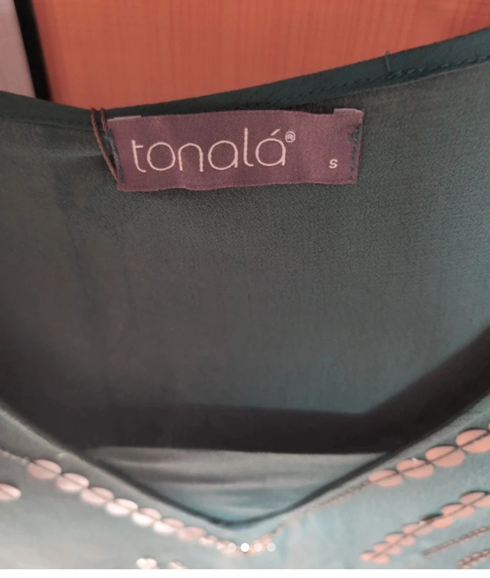 Vestido mujer verde oscuro talla S – Tonala – taille S / 36 / 8 3