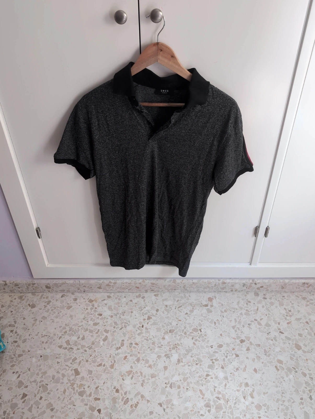 Polo gris marengo hombre talla L