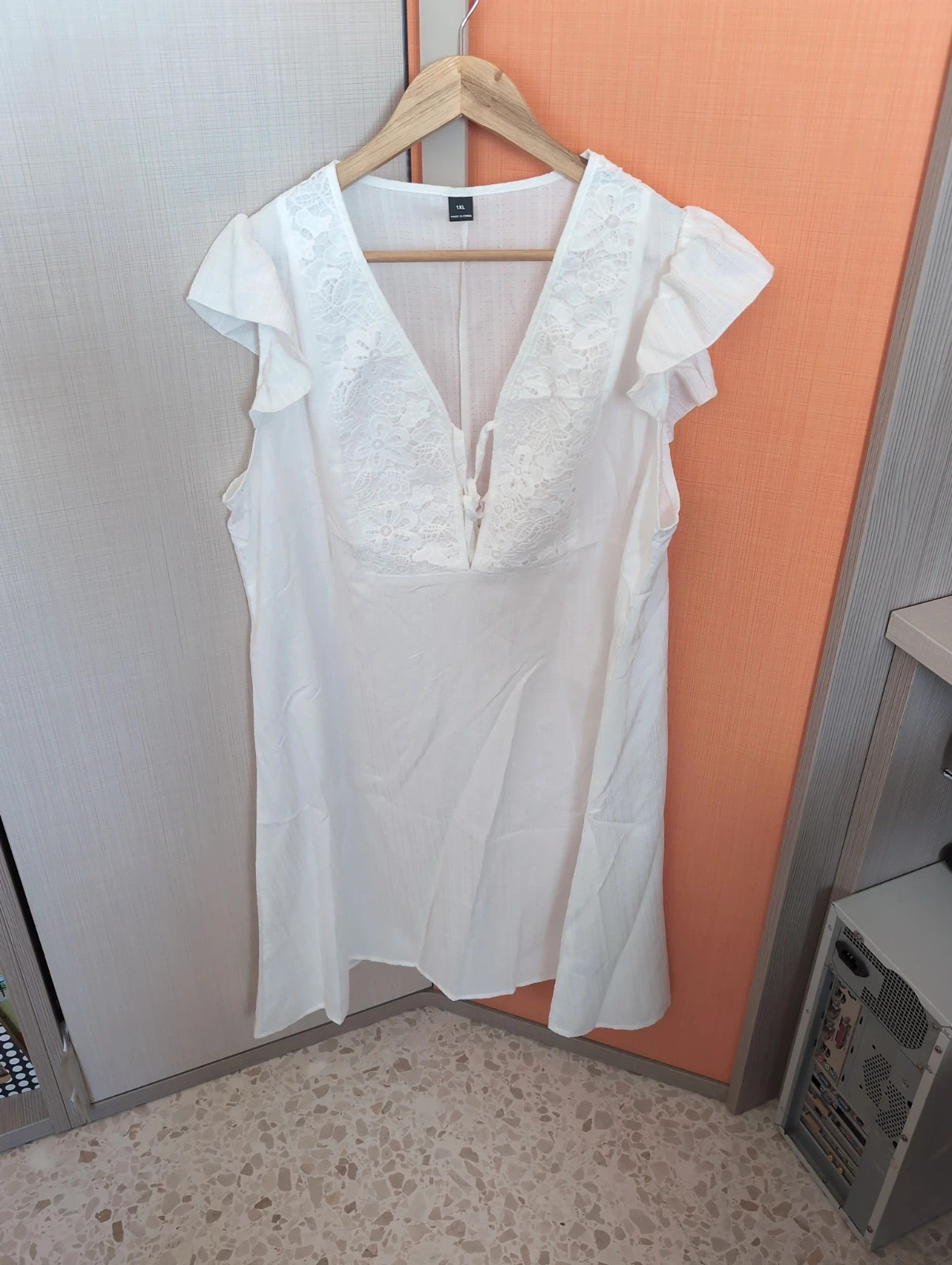 Vestido blanco mujer talla XL – Local – taille XL / 42 / 14 4