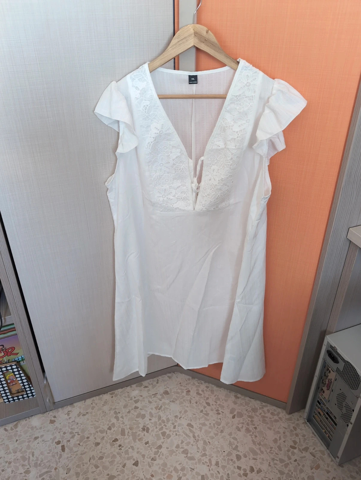 Vestido blanco mujer talla XL – Local – taille XL / 42 / 14 3