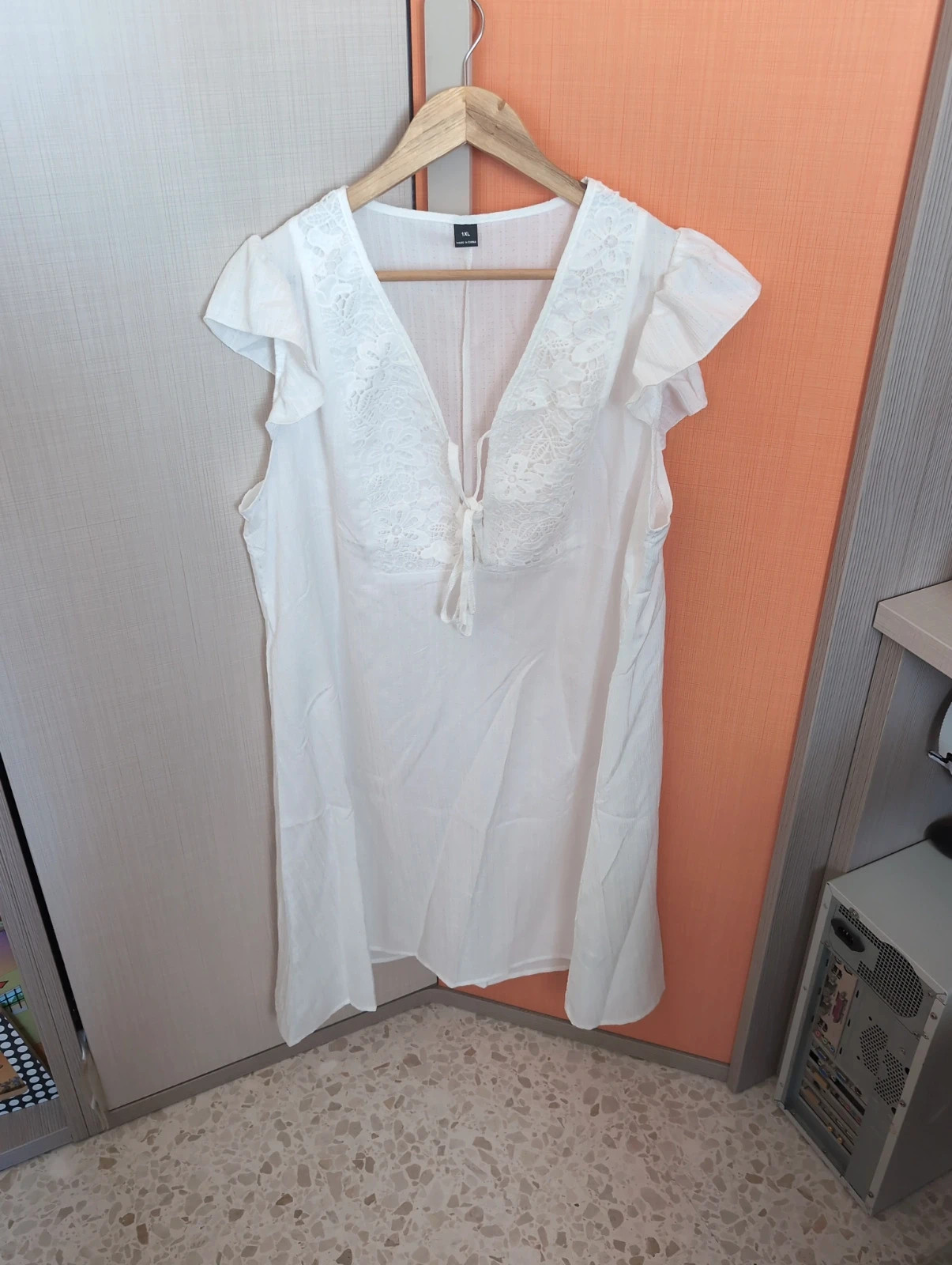 Vestido blanco mujer talla XL – Local – taille XL / 42 / 14 5