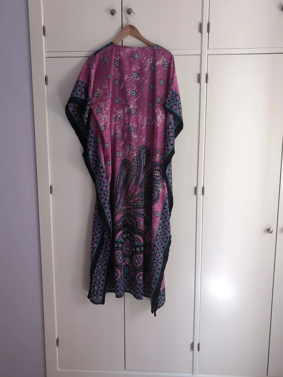 Caftán estampado mujer predominio fucsia talla única – Local – taille Taille unique 4