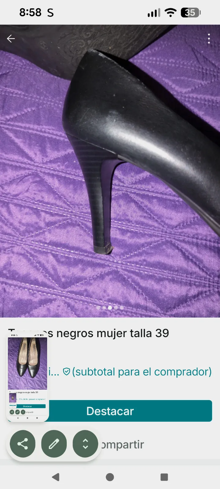 Zapatos de tacón negros Nanti talla 39 – Nanti – taille EU 39 4