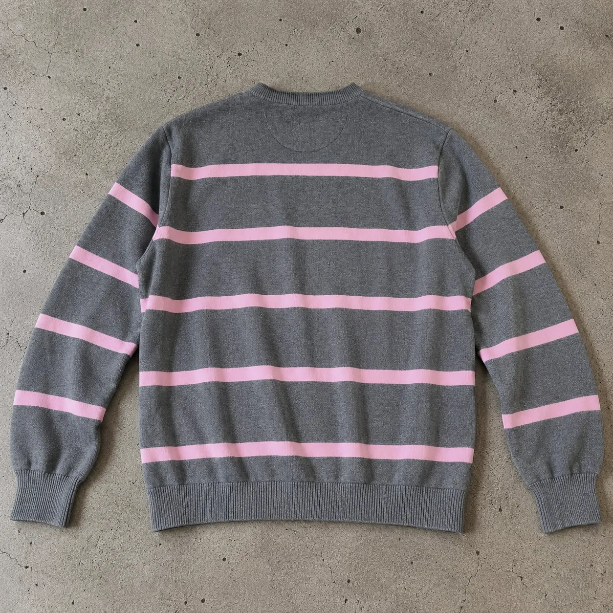 Pull rayé Eden Park Rose et gris Logo Brodé Taille XL Parfait état  – Eden Park – taille XL 8