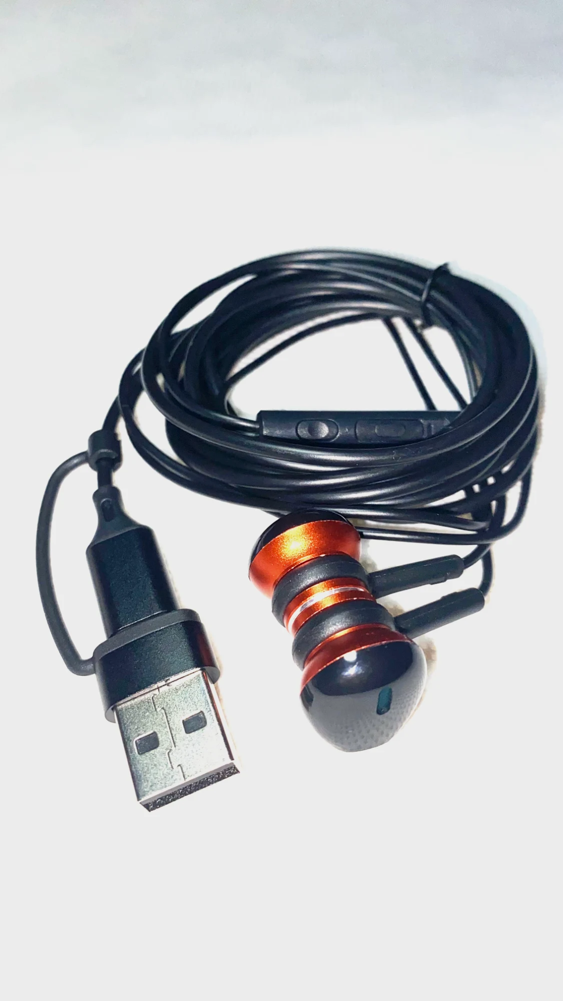 Ecouteurs filaire Dual Port USB-A et USB-C