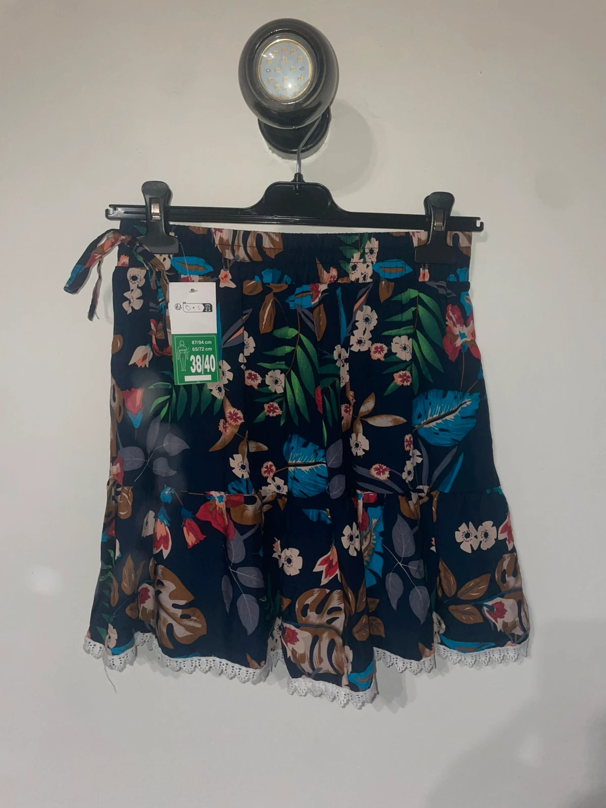 🌴 Jupe bleue tropicale – neuve 🌴
