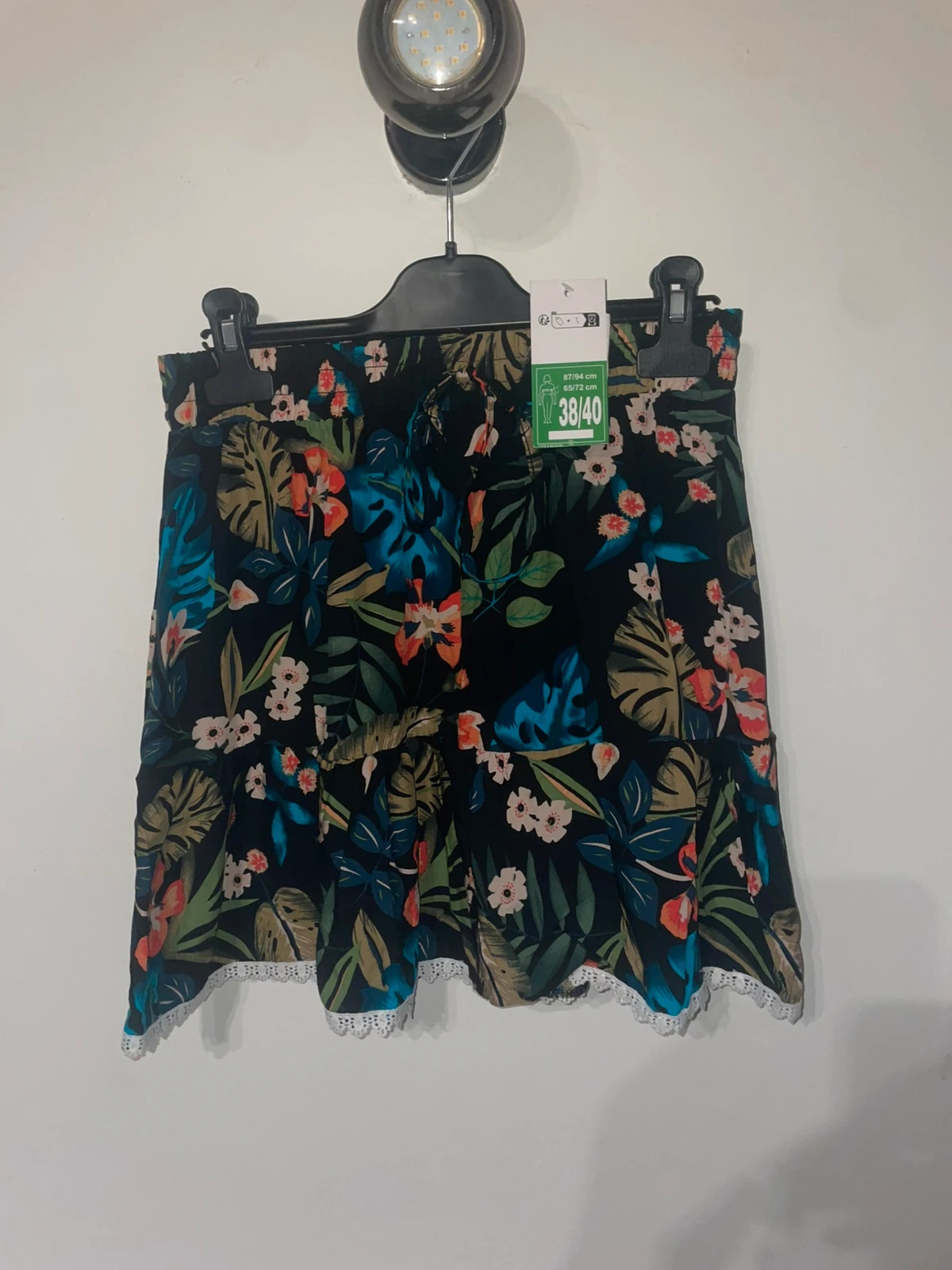 🌴 Jupe noire tropicale 🌴