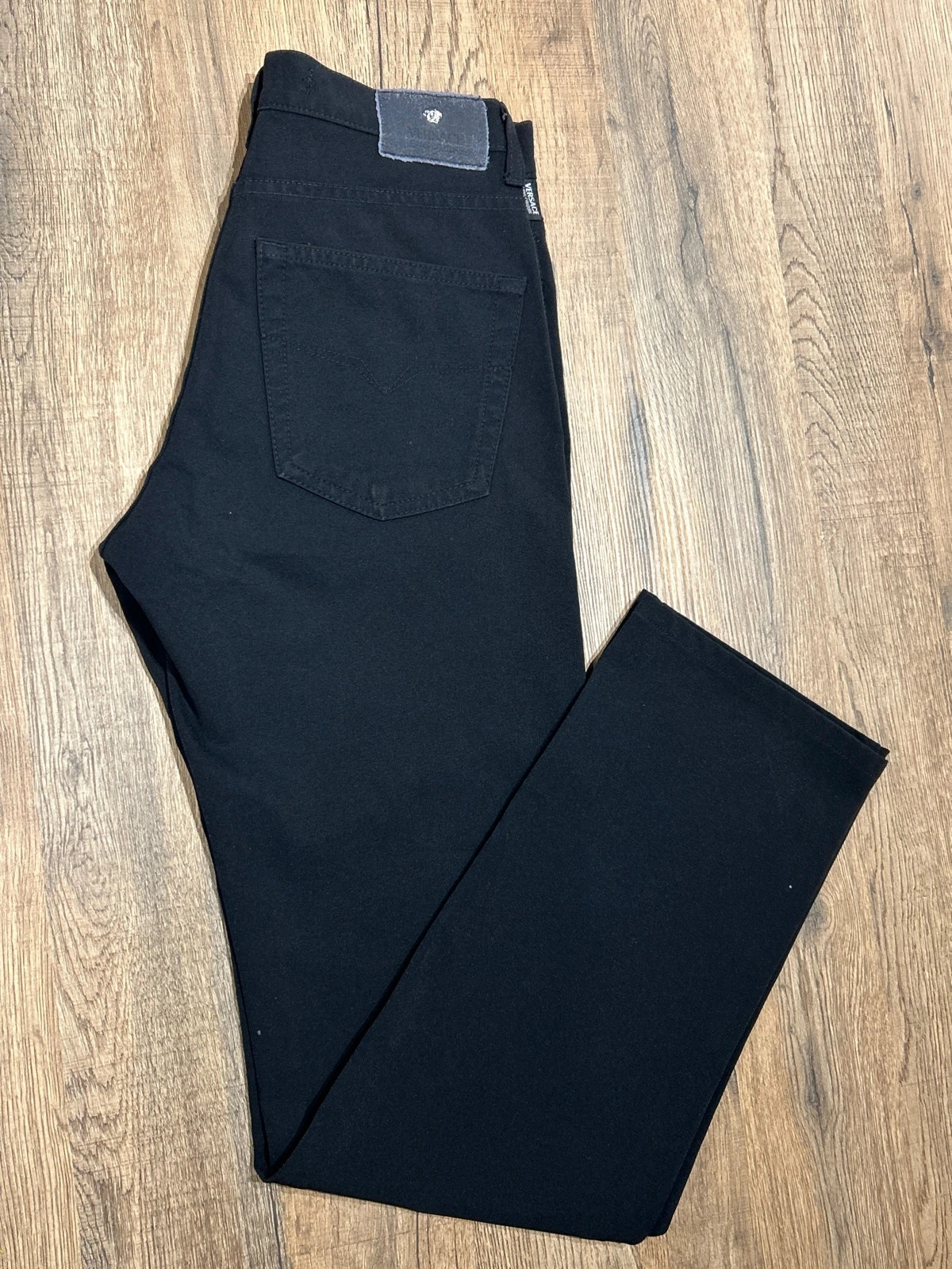 Pantalon Jean Versace (10) Jeans Couture Noir Medusa Vintage Made In Italy W29 43