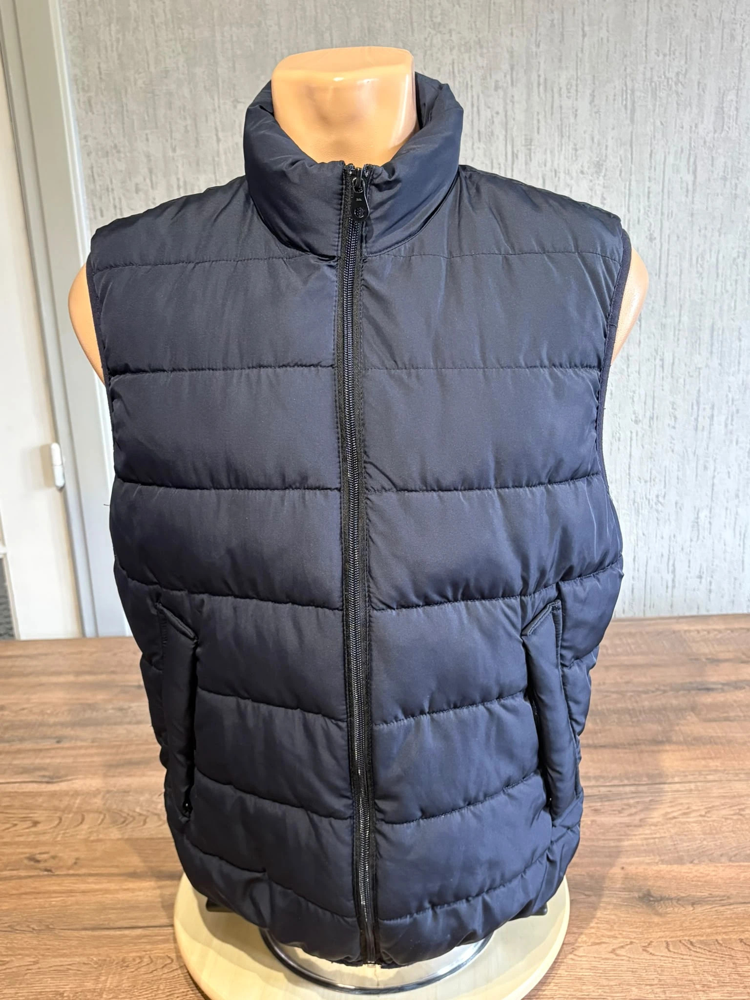 Doudoune Sans Manches Zara Bleu Marine Matelassée Taille M Homme Light Jacket Noire – Zara – taille M 2