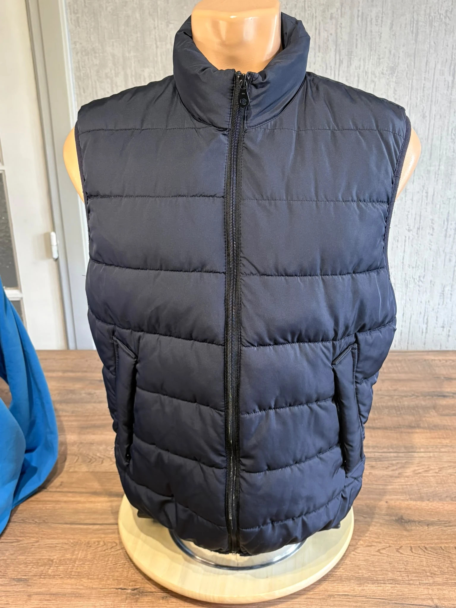 Doudoune Sans Manches Zara Bleu Marine Matelassée Taille M Homme Light Jacket Noire – Zara – taille M