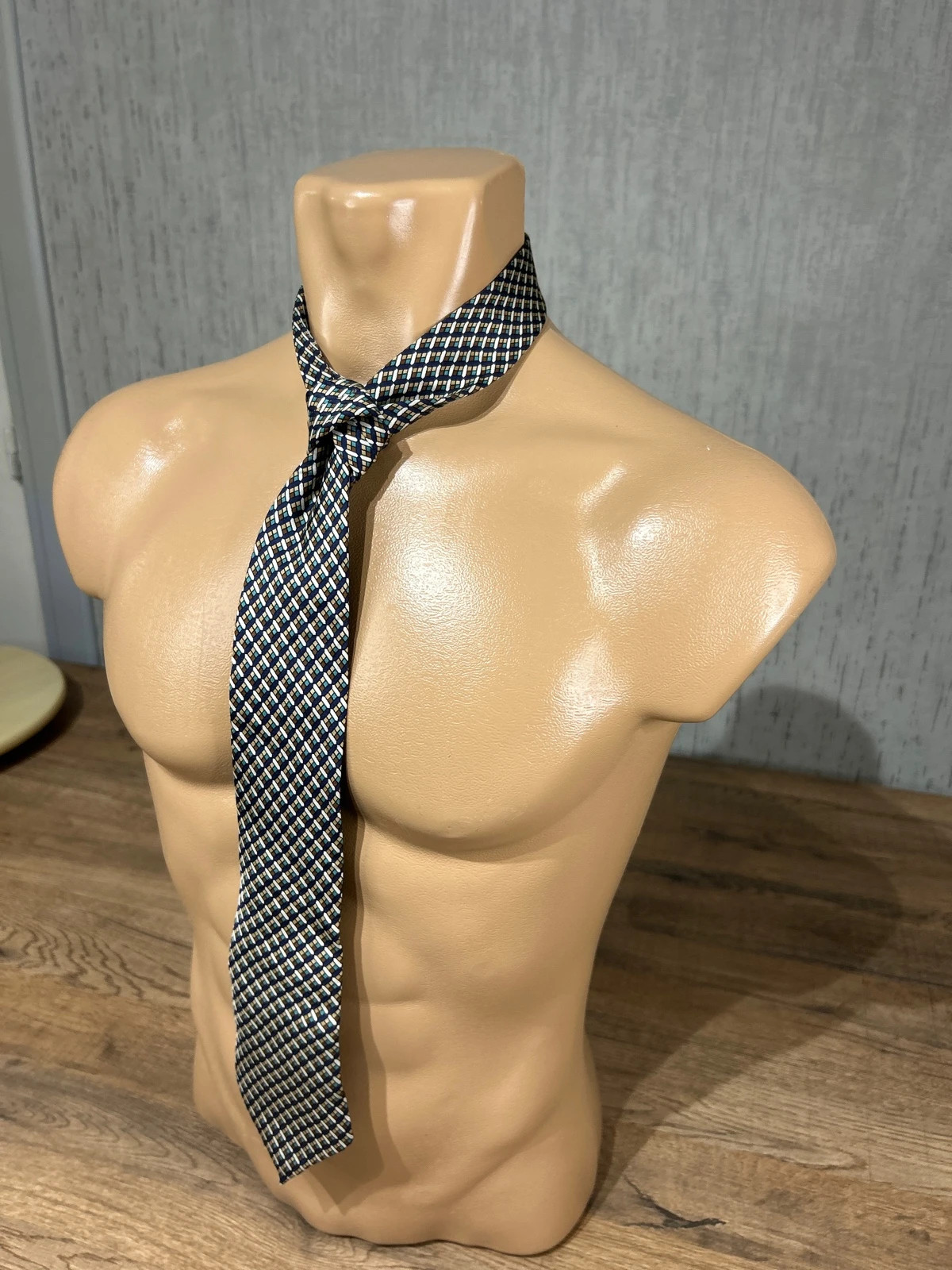 Cravate Homme Soie Philippe Vendôme Paris Motif Geometrique Rétro Vintage Made in France – Vendôme 2