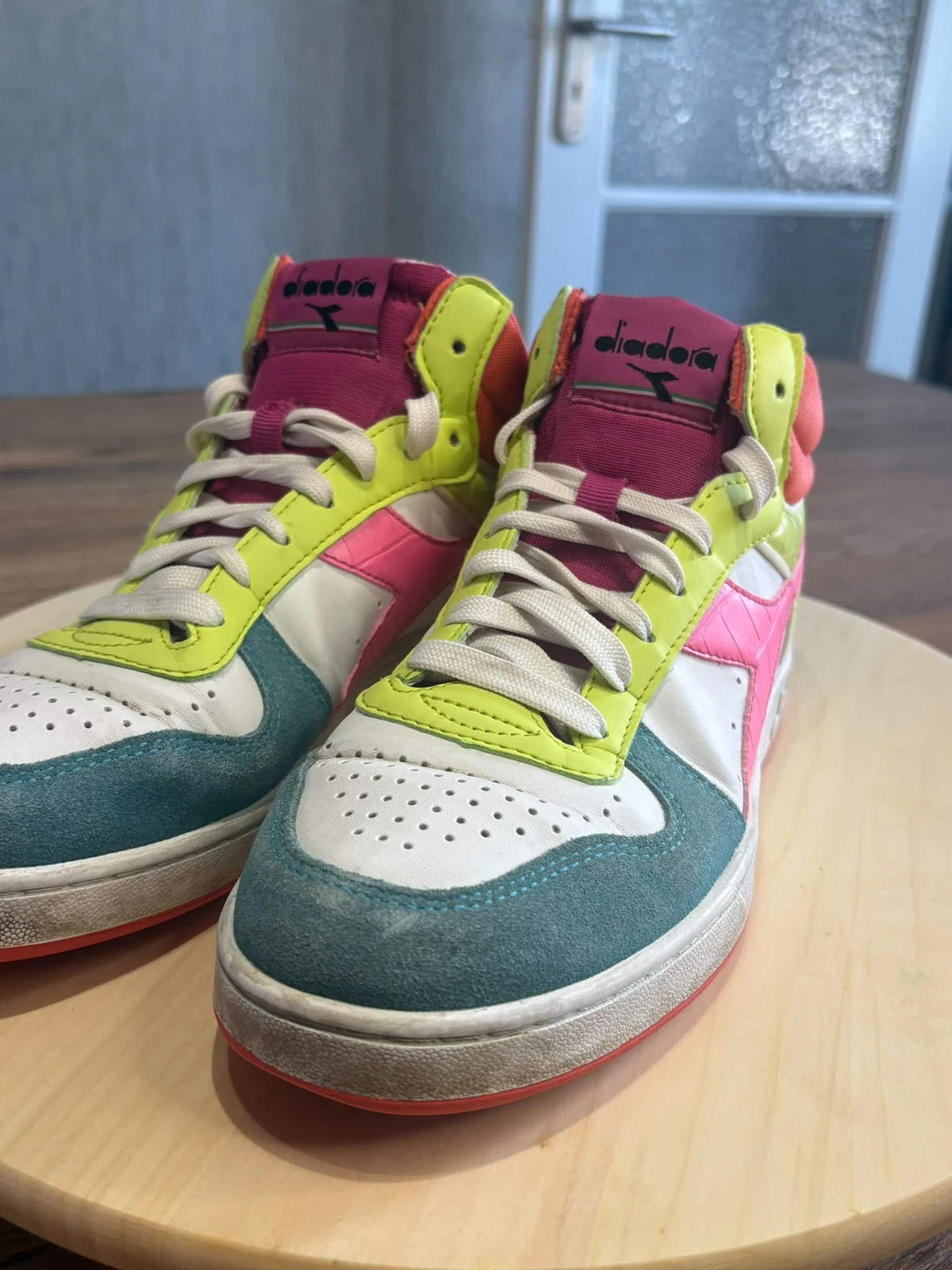 Baskets Montantes Diadora MI Basket Multicolor Taille 40 Sneakers Retro Vintage – Diadora – taille 40 4