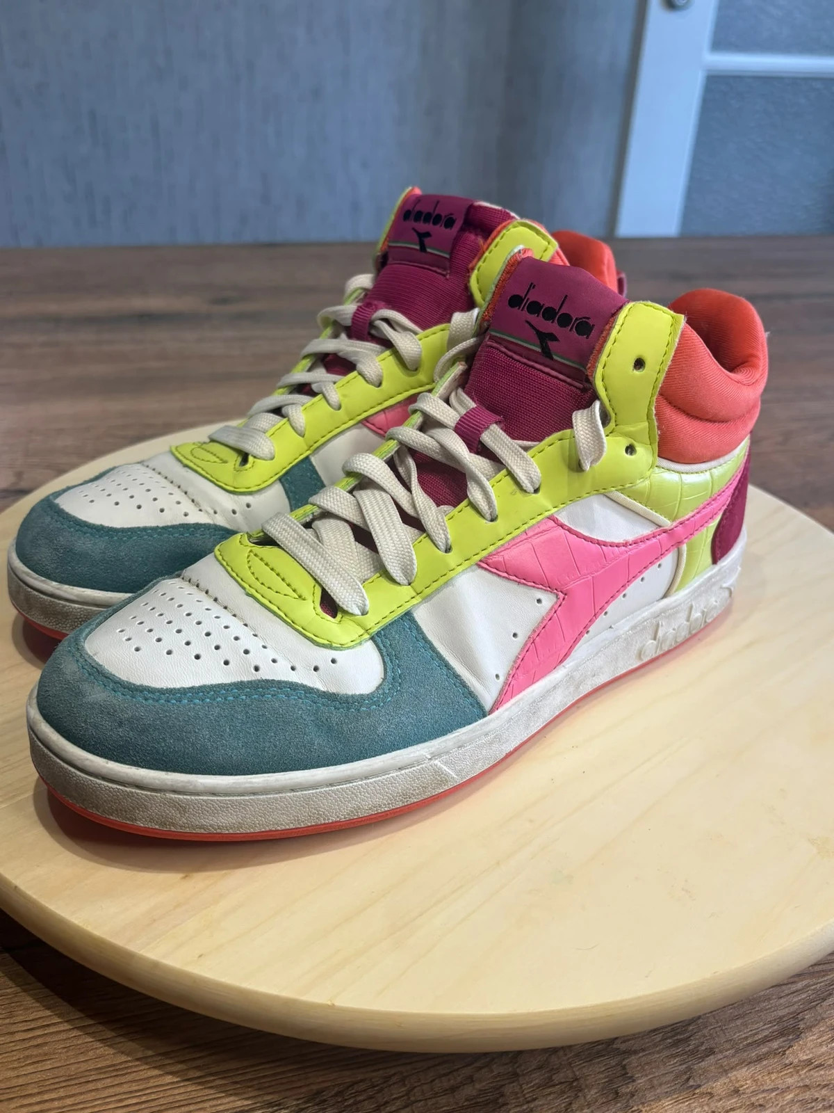 Baskets Montantes Diadora MI Basket Multicolor Taille 40 Sneakers Retro Vintage – Diadora – taille 40 2
