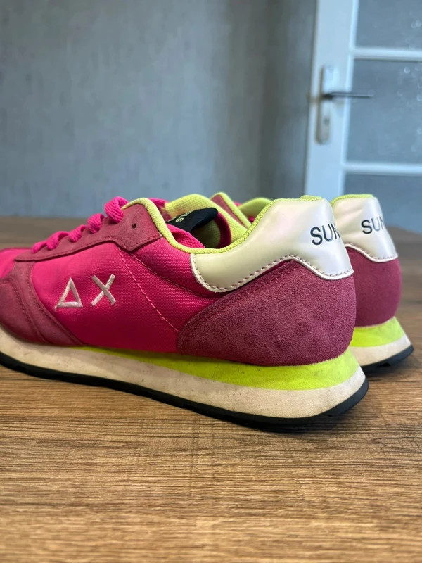 Baskets Sun68 Ally Suede Rose Fuchsia & Jaune Fluide Taille 37 Sneakers Suede – Sun68 – taille 37 5