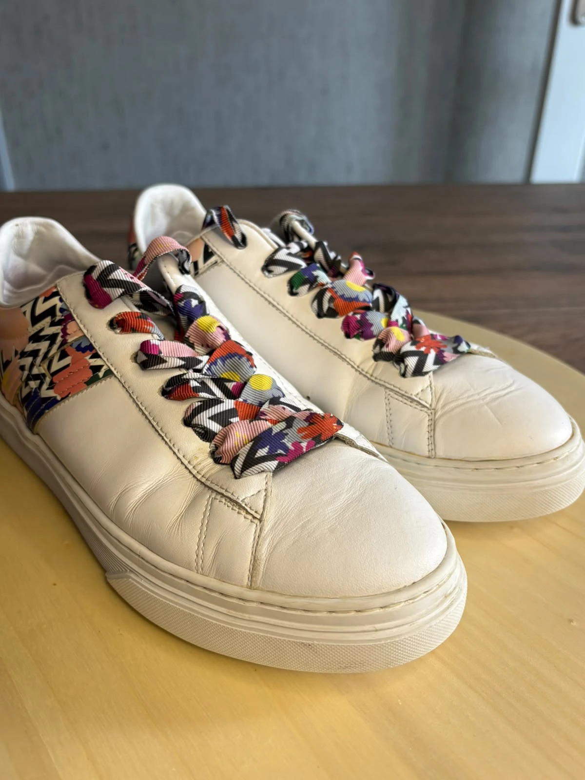 Baskets Hogan Cuir Blanc et Imprime Graphique Multicolore Taille 38 Sneakers – Hogan – taille 38 4