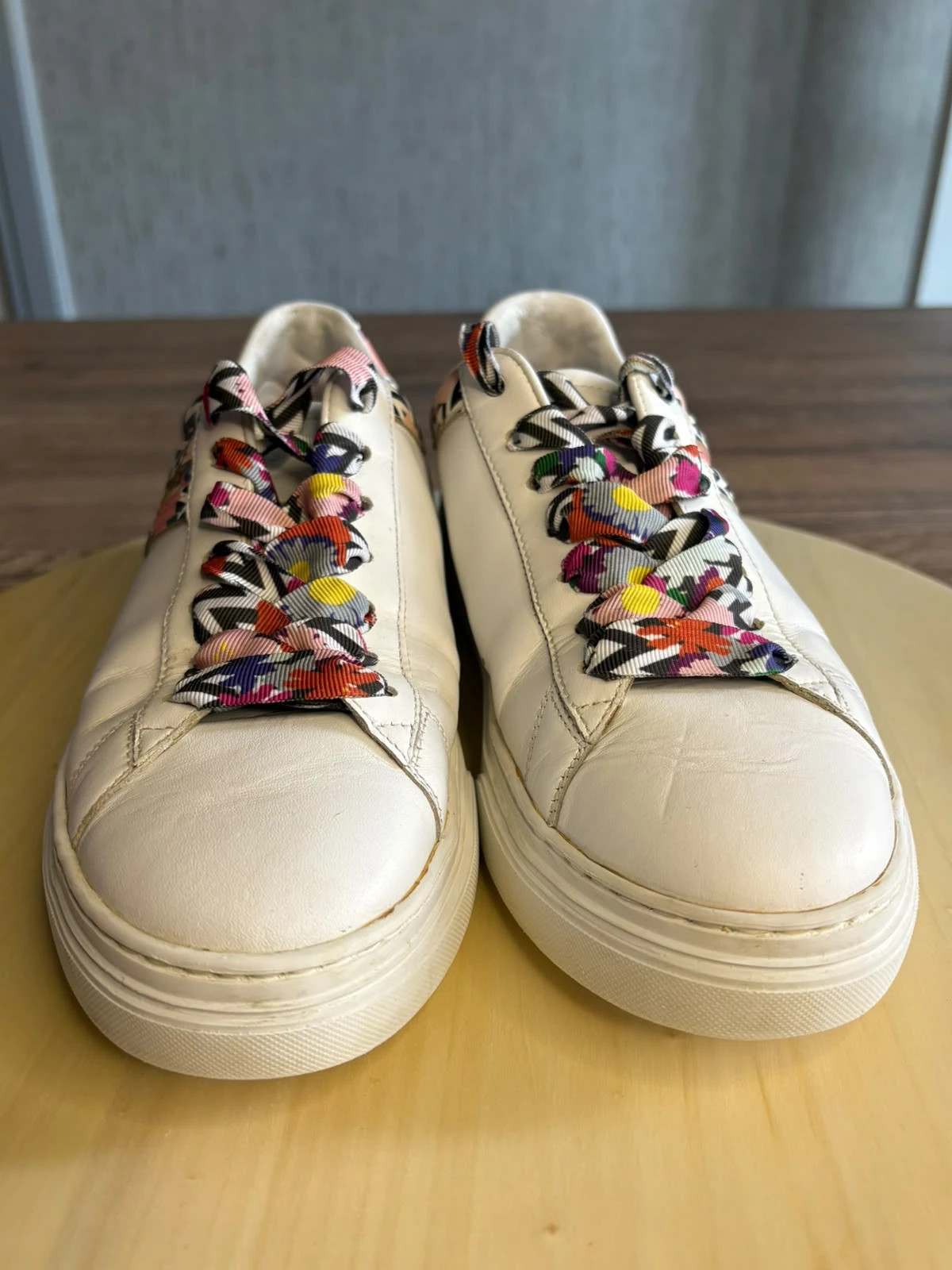 Baskets Hogan Cuir Blanc et Imprime Graphique Multicolore Taille 38 Sneakers – Hogan – taille 38 5