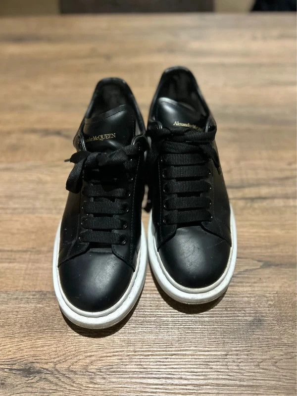 Baskets Alexander McQueen Oversized Noir & Semelle Blanche Taille 43 Cuir – Alexander McQueen – taille 43 3
