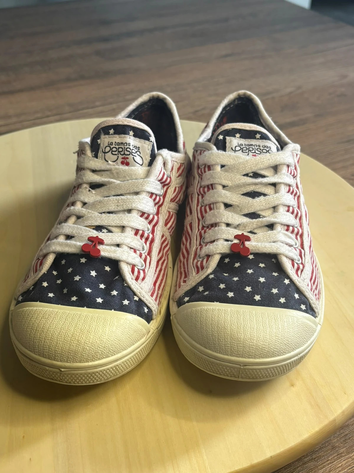 Baskets Le Temps des Cerises Toile Drapeau Américain Taille 38 Tennis Cerises – Le Temps des Cerises – taille 38 5