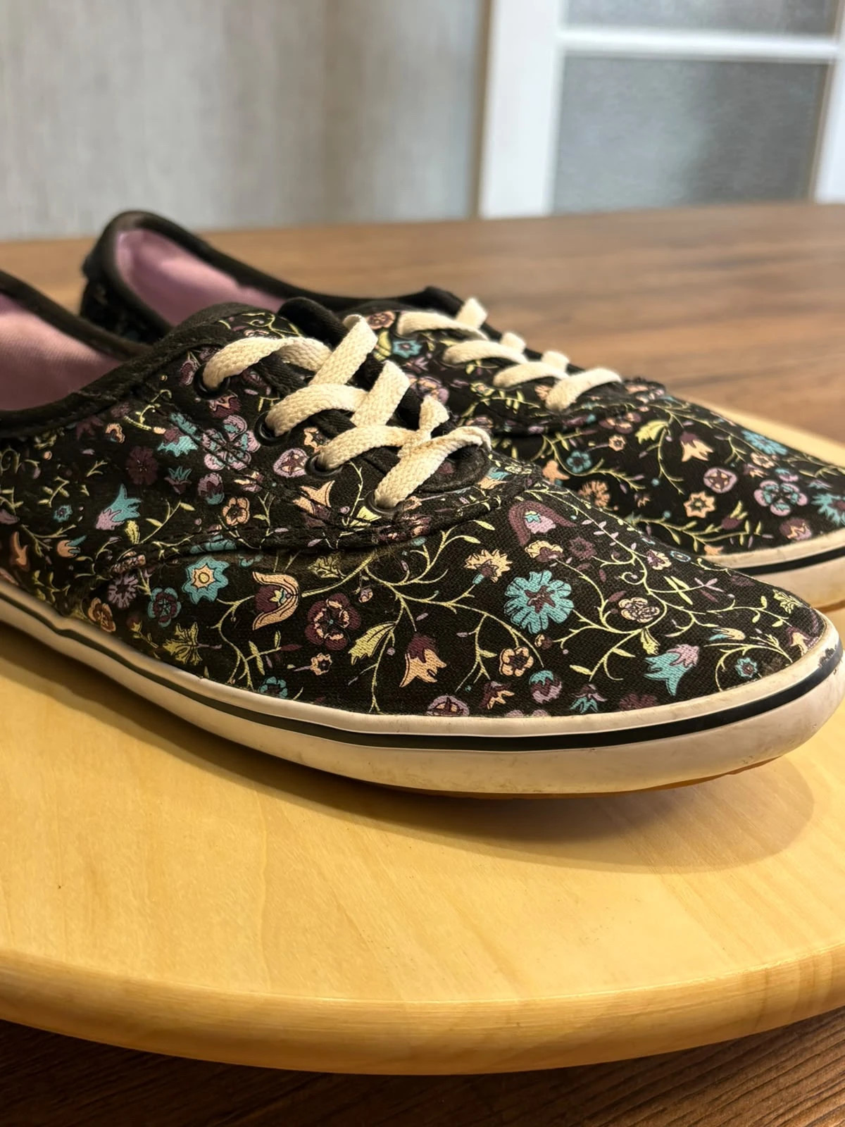 Baskets Vans Authentic Toile Imprime Floral Fleurs Noir & Violet Taille 38 – Vans – taille 38 3