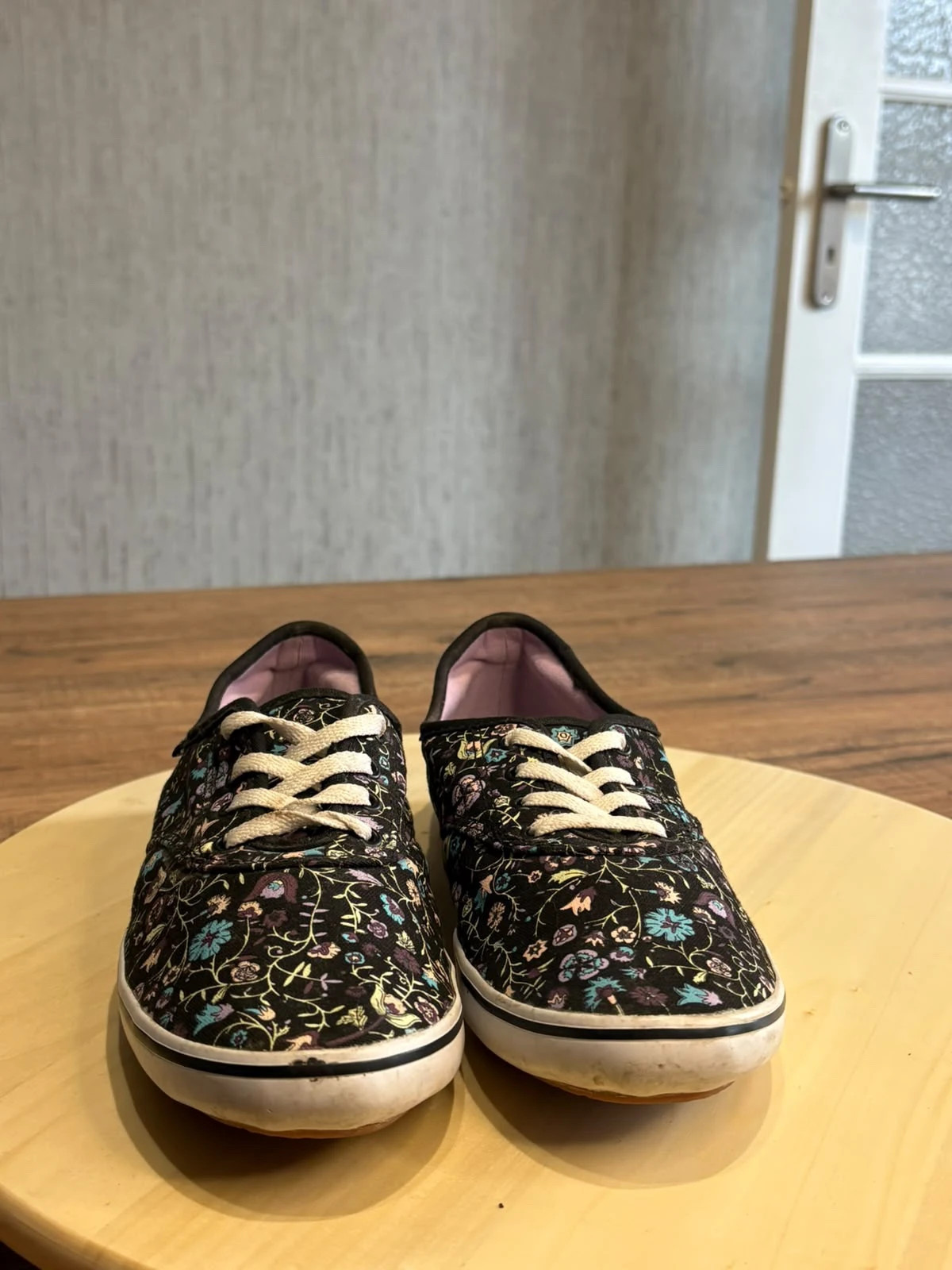 Baskets Vans Authentic Toile Imprime Floral Fleurs Noir & Violet Taille 38 – Vans – taille 38 2