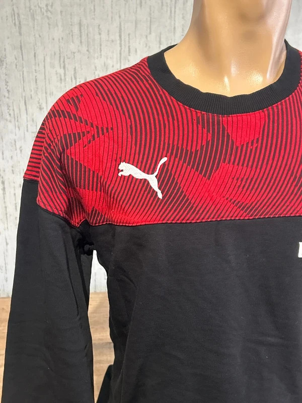 Survetement AC Milan Puma DryCell Homme Noir Et Rouge Haut Et Pantalon Taille S – Puma – taille S 4