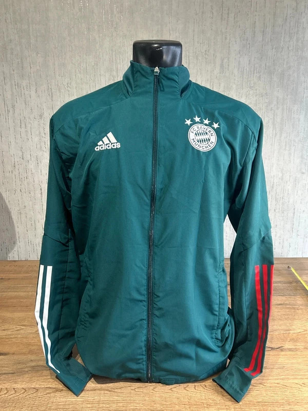 Veste Veste Survetement Bayern Munich Adidas Aeroready Vert Canard Taille S