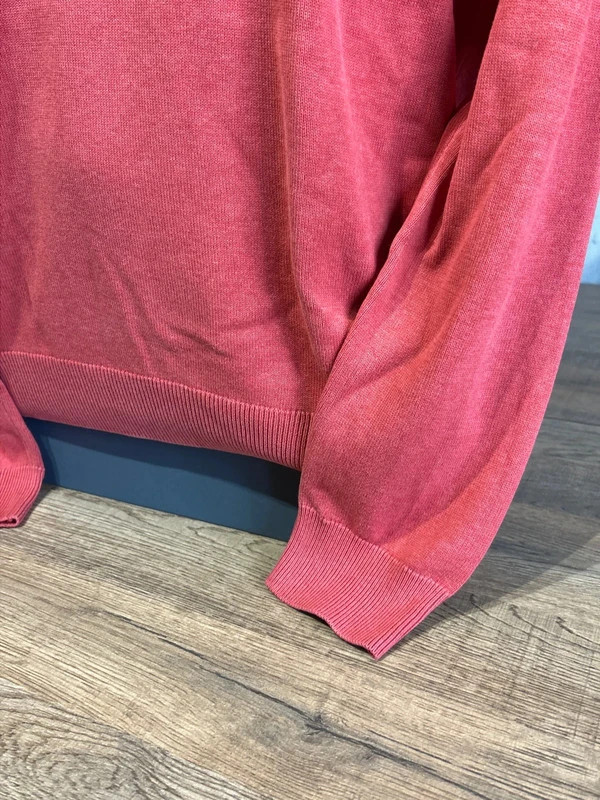 Pull Col Rond Fynch Hatton Homme Rouge Terracotta Superfine Coton Taille M – Fynch-Hatton – taille M 5