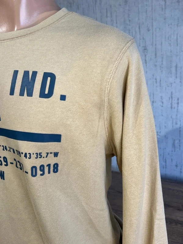 Sweat Col Rond Petrol Industries Homme Beige Sable Imprime U.S.A Taille L – Petrol Industries – taille L 4